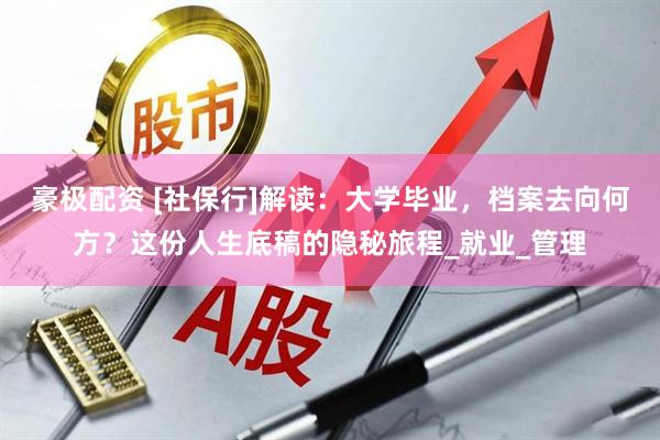 豪极配资 [社保行]解读：大学毕业，档案去向何方？这份人生底稿的隐秘旅程_就业_管理