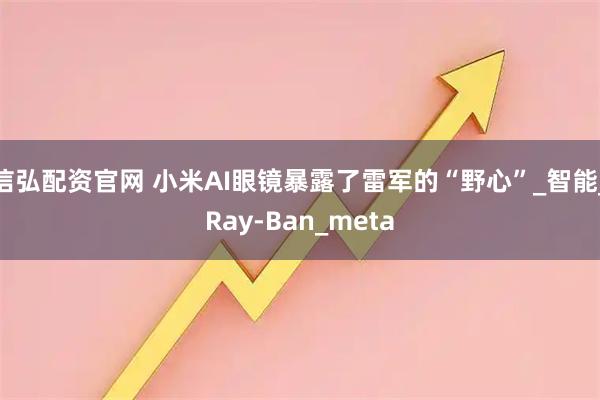 信弘配资官网 小米AI眼镜暴露了雷军的“野心”_智能_Ray-Ban_meta