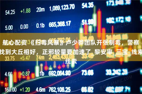 航心配资 《扫毒风暴》卢少骅团队开张制毒，警察找到大丘相好，正邪较量要加速了_黎安审_三宝_线索
