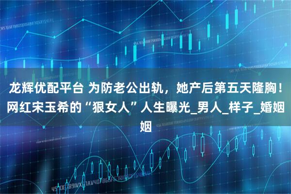 龙辉优配平台 为防老公出轨，她产后第五天隆胸！网红宋玉希的“狠女人”人生曝光_男人_样子_婚姻